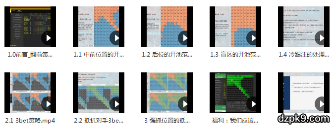 德州扑克翻前策略