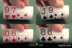 同花隔张连牌的打法策略