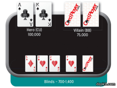 同花AK的牌谱测试