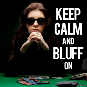 河牌的诈唬有时并非靠大取胜