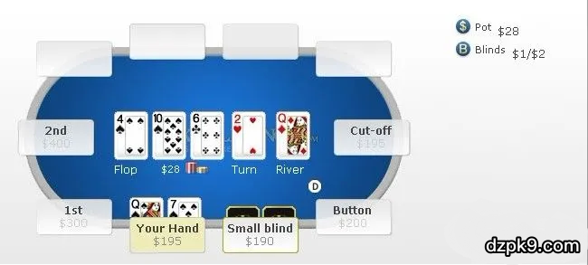 同花未中反中顶对