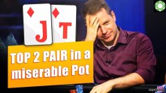 在WSOP主赛放弃了翻牌圈两对